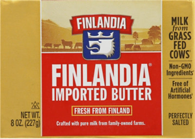 Finlandia Butter Imported Perfectly Salted - 8 Oz - Image 2