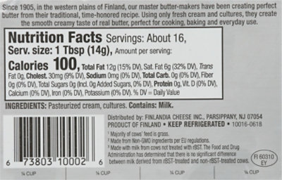 Finlandia Butter Imported Unsalted - 8 Oz - Image 6