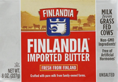 Finlandia Butter Imported Unsalted - 8 Oz - Image 2