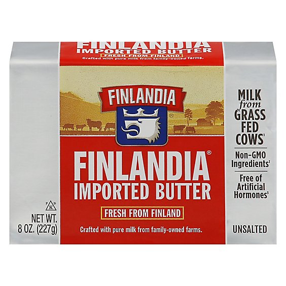 Finlandia Butter Imported Unsalted - 8 Oz