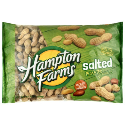 Hampton Farms Peanuts Roasted Salted - 24 Oz - Image 1