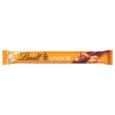 Lindt LINDOR Caramel Milk Chocolate Candy Truffle Bar - 1.3 Oz - Image 1