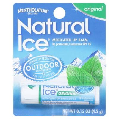 Natural Ice Natural Ice Lip Protectant Sunscreen SPF 15 Original Flavor - .16 Oz - Image 3