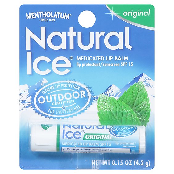 Natural Ice Natural Ice Lip Protectant Sunscreen SPF 15 Original Flavor - .16 Oz