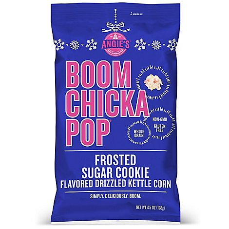 Angies BOOMCHICKAPOP Kettle Corn Holidrizzle Frosted Sugar Cookie Flavored - 4.5 Oz