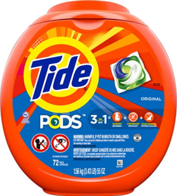 Tide PODS Original Liquid Laundry Detergent Pacs - 72 Count - Image 2