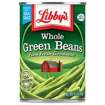 Libbys Green Beans Whole Blue Lake - 14.5 Oz - Image 1
