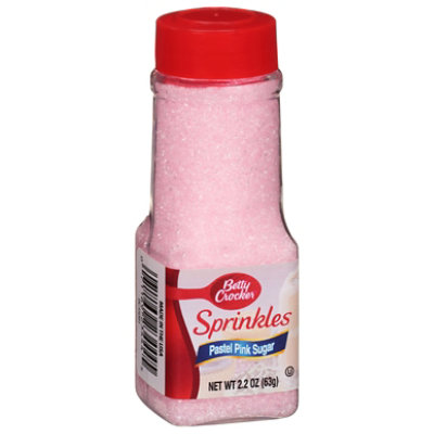 Betty Crocker Sprinkles Sugar Pastel Pink - 2 Oz - Image 1