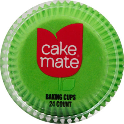 Cake Mate Solid Green Cupcake Liners - 24 Count - Image 2