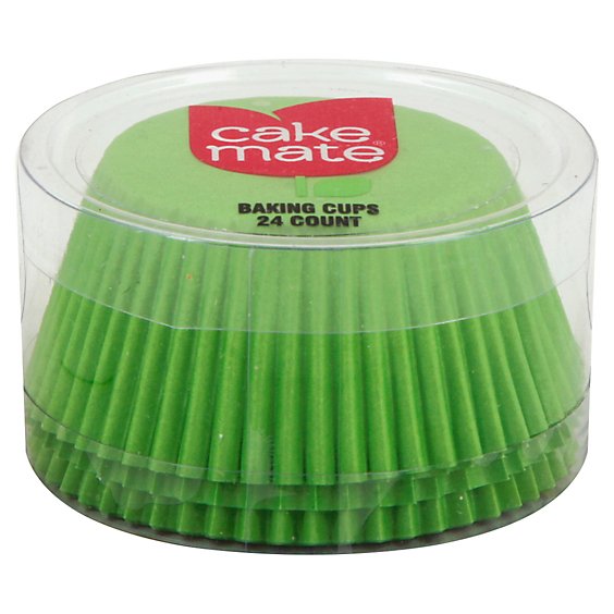 Cake Mate Solid Green Cupcake Liners - 24 Count