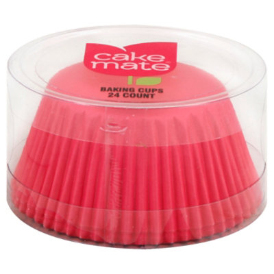Cake Mate Solid Pink Cupcake Liners - 24 Count