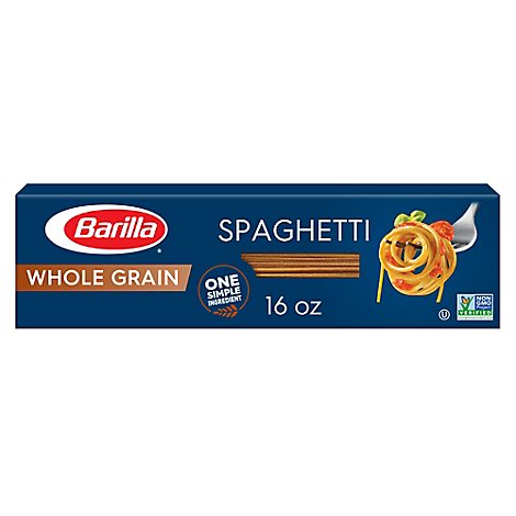 Barilla Pasta Spaghetti Whole Grain Box - 16 Oz
