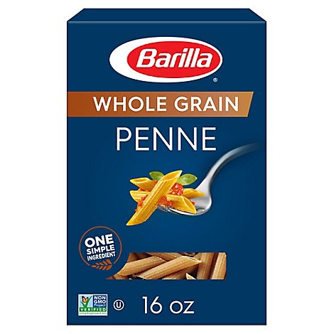 Barilla Pasta Penne Whole Grain Box - 16 Oz
