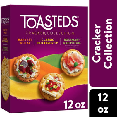 Toasteds Crackers Variety Pack Party Snacks - 12 Oz - Image 1