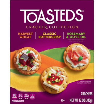 Toasteds Crackers Variety Pack Party Snacks - 12 Oz - Image 7