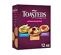Toasteds Crackers Ready to Dip Snacks Variety Pack - 12 Oz