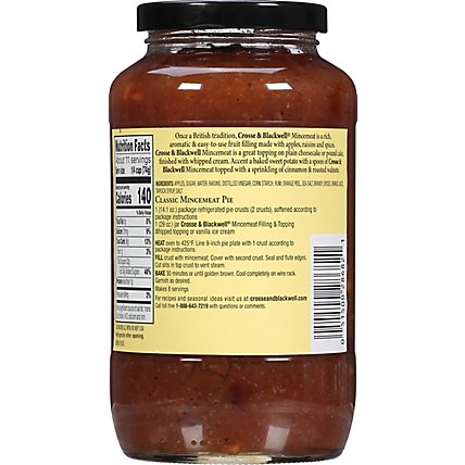 Crosse & Blackwell Filling & Topping Mincemeat Rum & Brandy - 29 Oz - Image 6