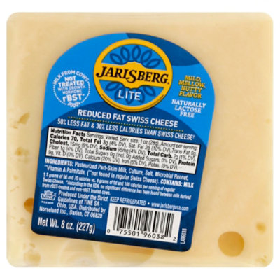 Norweigan Jarlsberg Lite Wedge Ew - 8 Oz - Image 1