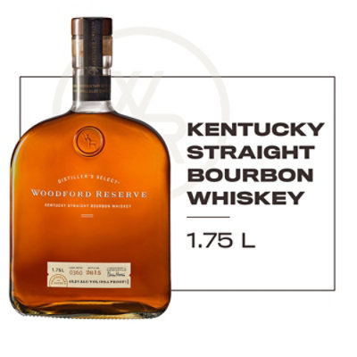 Woodford Reserve Kentucky Straight Bourbon Whiskey 90.4 Proof Tray Pack - 1.75 Liter