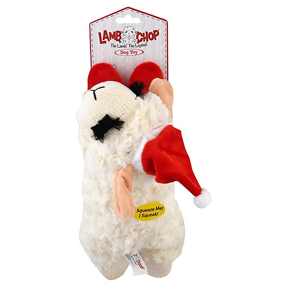 Multipet Dog Toy Lamb Chop Holiday 10 Inch - Each
