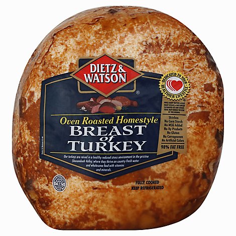 Dietz & Watson Pre-Sliced Homestyle Turkey Breast - 0.50 Lb