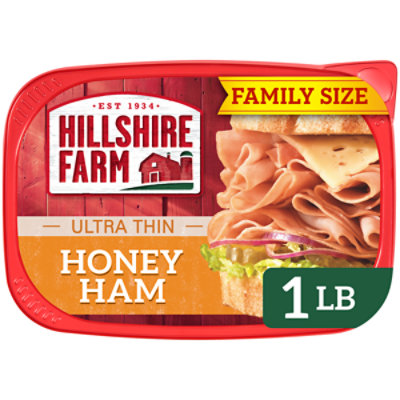 Hillshire Farm Ultra Thin Sliced Lunchmeat Honey Ham Family Size - 16 Oz - Image 1