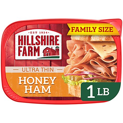 Hillshire Farm Ultra Thin Sliced Lunchmeat Honey Ham Family Size - 16 Oz