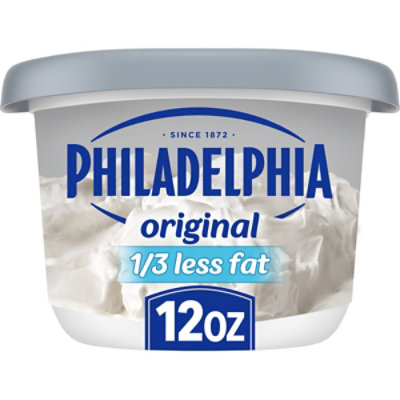 Philadelphia Reduced Fat Cream Cheese Spread with 1/3 Less Fat Tub - 12 Oz - Image 1