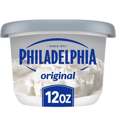 Philadelphia Original Cream Cheese Spread for a Keto and Low Carb Lifestyle Tub - 12 Oz - Image 1