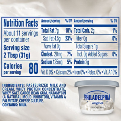 Philadelphia Original Cream Cheese Spread for a Keto and Low Carb Lifestyle Tub - 12 Oz - Image 6