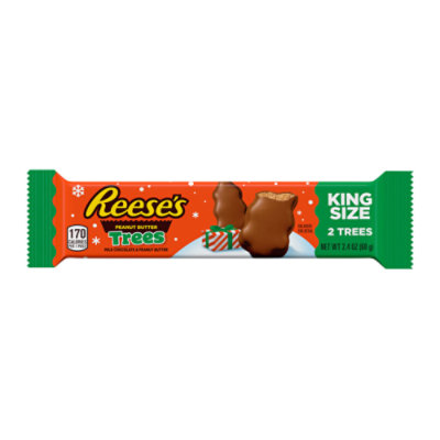 Reese's Milk Chocolate Peanut Butter Trees Candy King Size Pack - 2.4 Oz - Image 1