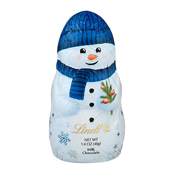 Lindt Holiday Snowman Milk Chocolate Candy - 3.5 Oz