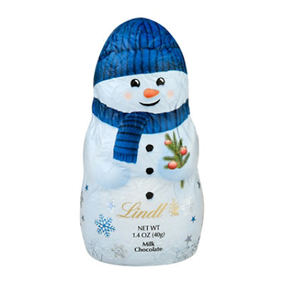 Lindt Holiday Snowman Milk Chocolate Candy - 3.5 Oz