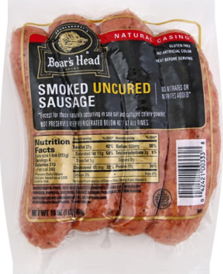 Boars Head Smoked Sausage - 16 Oz - Image 2