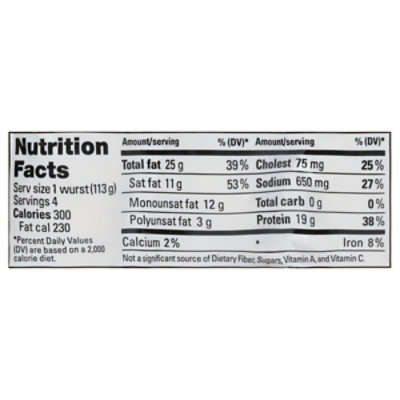 Boars Head Bratwurst Cooked - 16 Oz - Image 3