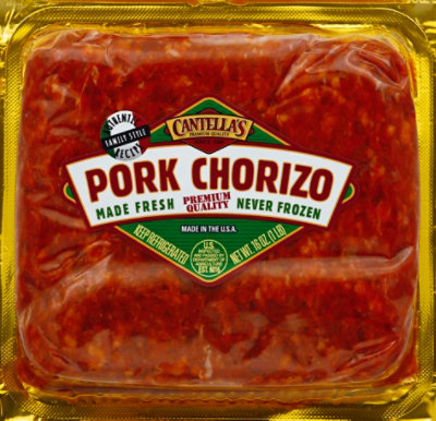 Papa Cantellas Pork Chorizo Brick Sausage - 16 Oz.