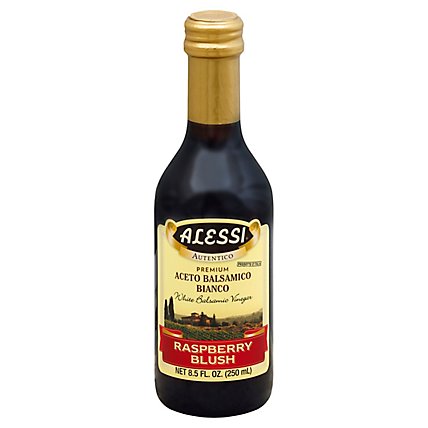 Alessi Raspberry Blush White Balsamic Vinegar - 8.5 Fl. Oz. - Image 1