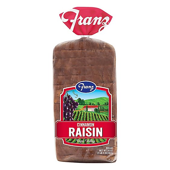 Franz Sandwhich Bread Napa Valley Cinnamon Raisin - 20 Oz