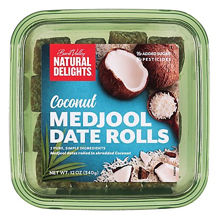 Caramel Naturel Date Coconut Rolls - 12 Oz - Image 3