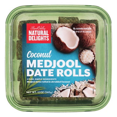 Caramel Naturel Date Coconut Rolls - 12 Oz