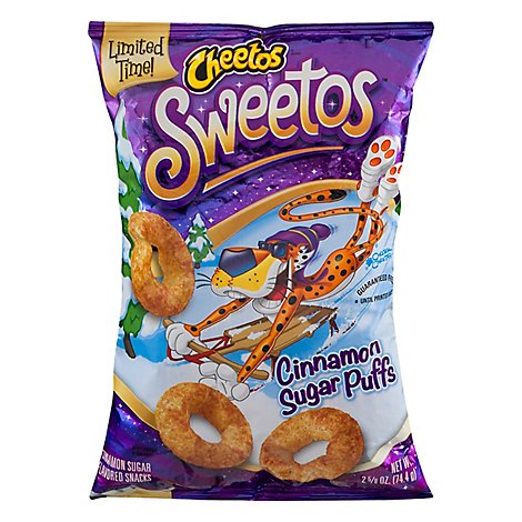 CHEETOS Sweetos Snacks Cinnamon Sugar Puffs - 2.625 Oz