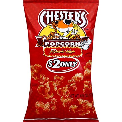 CHESTERS Popcorn Flamin Hot - 4.5 Oz - Image 2