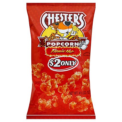 CHESTERS Popcorn Flamin Hot - 4.5 Oz - Image 1