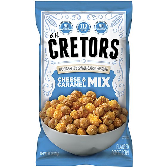 Cretors Popped Corn The Cheese & Caramel Mix - 7.5 Oz