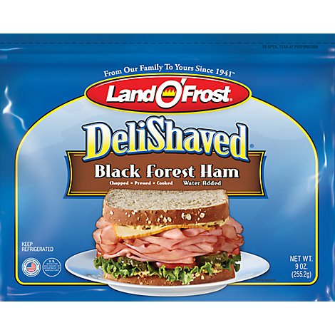 Land OFrost Deli Shaved Ham Black Forest - 9 Oz