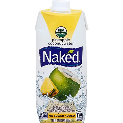 Naked Juice Coconut Water Plus Pineapple Organic - 16.9 Oz - Image 2