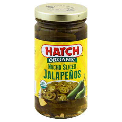 HATCH Jalapenos Organic Nacho Sliced Jar - 12 Oz