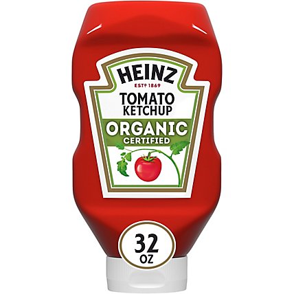 Heinz Organic Tomato Ketchup Bottle - 32 Oz - Image 3