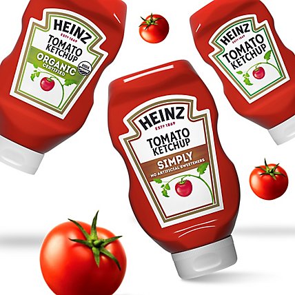 Heinz Simply Tomato Ketchup with No Artificial Sweeteners Bottle - 20 Oz - Image 9