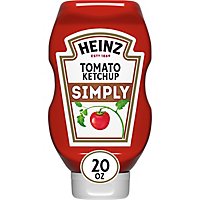 Heinz Simply Tomato Ketchup with No Artificial Sweeteners Bottle - 20 Oz - Image 4